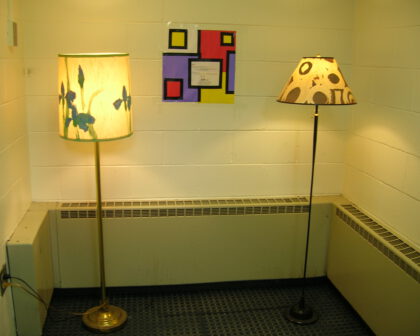CIC lampshade exhibit redefining an unused space