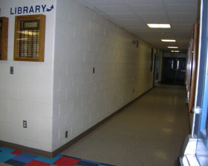Lobby corridor before